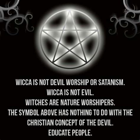Comparing Wicca and satanism